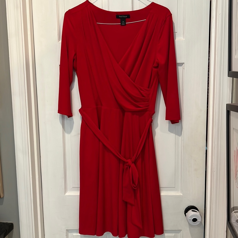 White House Black Market faux wrap style dress.